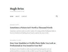 Tablet Screenshot of hughbriss.com